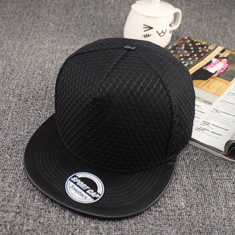Nón snapback nam phối lưới trơn K199