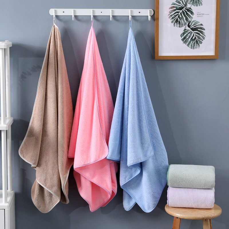 Khăn Tắm Lông Cừu Hàn Quốc Cỡ Lớn Mềm Mịn Siêu Thấm Hút Khổ 70cm x 140cm KHQ01