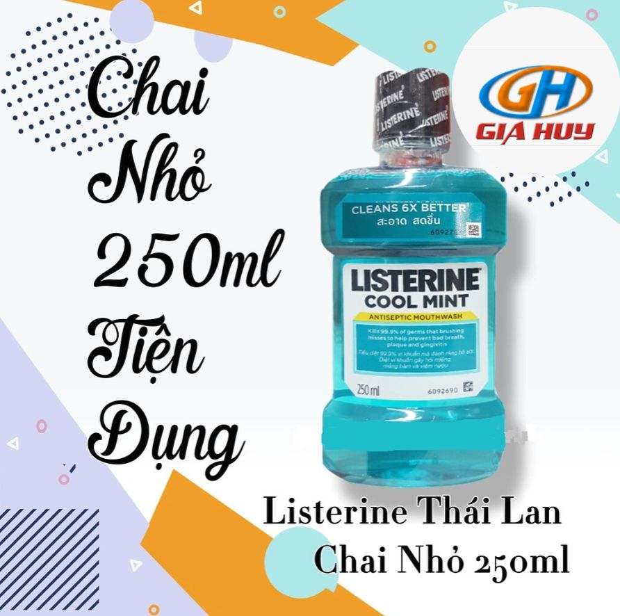 Nước súc miệng Listerine Coolmin chai 250ml