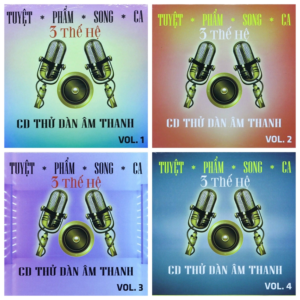 [MDCD] Combo 4 CD Tuyệt Phẩm Song Ca 3 Thế Hệ - CD Thử Dàn Âm Thanh  - CD Nhạc Vàng Chất Lượng Cao
