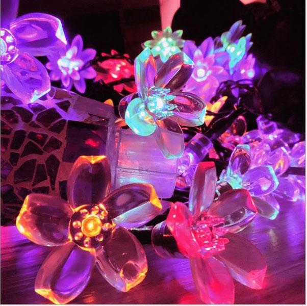 Dây Đèn Led Hoa Mai Hoa Đào 6M-40 Bóng Chớp Màu Trang Trí Lễ Tết Party. Sản phẩm thiết kế tinh tế đẹp mắt Độ bền cao
