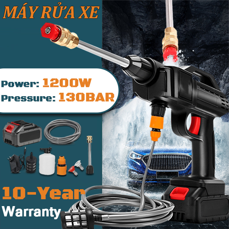 Máy rửa xe cầm tay dùng pin may rua xe gia đình mini máy rửa xe mini áp lực caovệ sinh ô tô đồ nghề đa năng rửa xe tưới cây