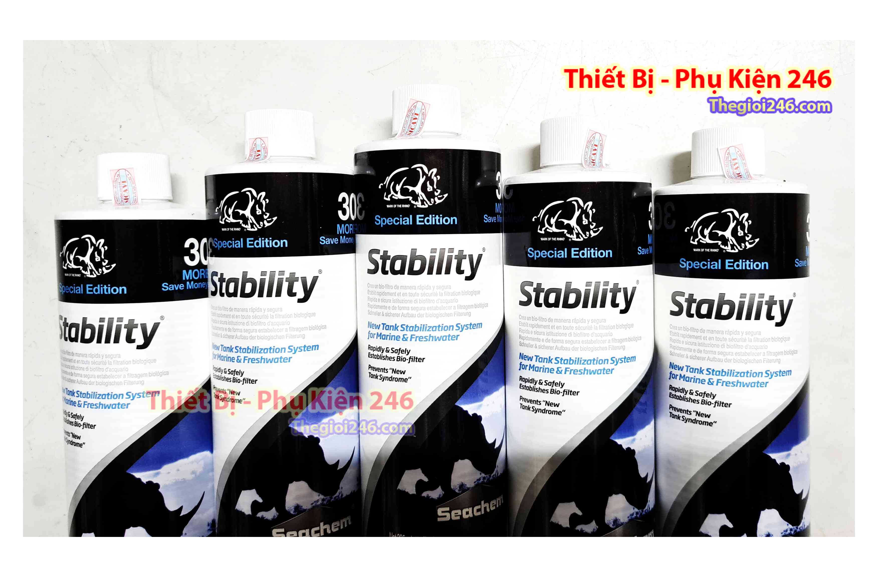 Thiết lập hệ vi sinh Seachem Stability new 2021 – Seachem Stability 325ml Men Vi