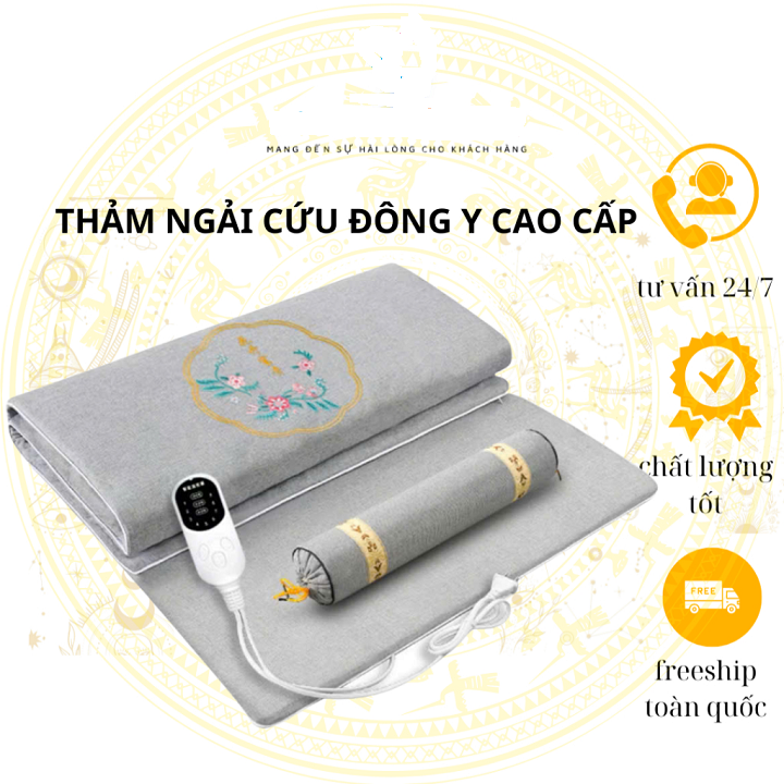 Thảm Chườm Ấm Ngải Cứu Đông Y Trung Hoa - Hàng Loại 1 Cao Cấp,Thảm Ngải Cứu Đông Y Nội Địa Trung