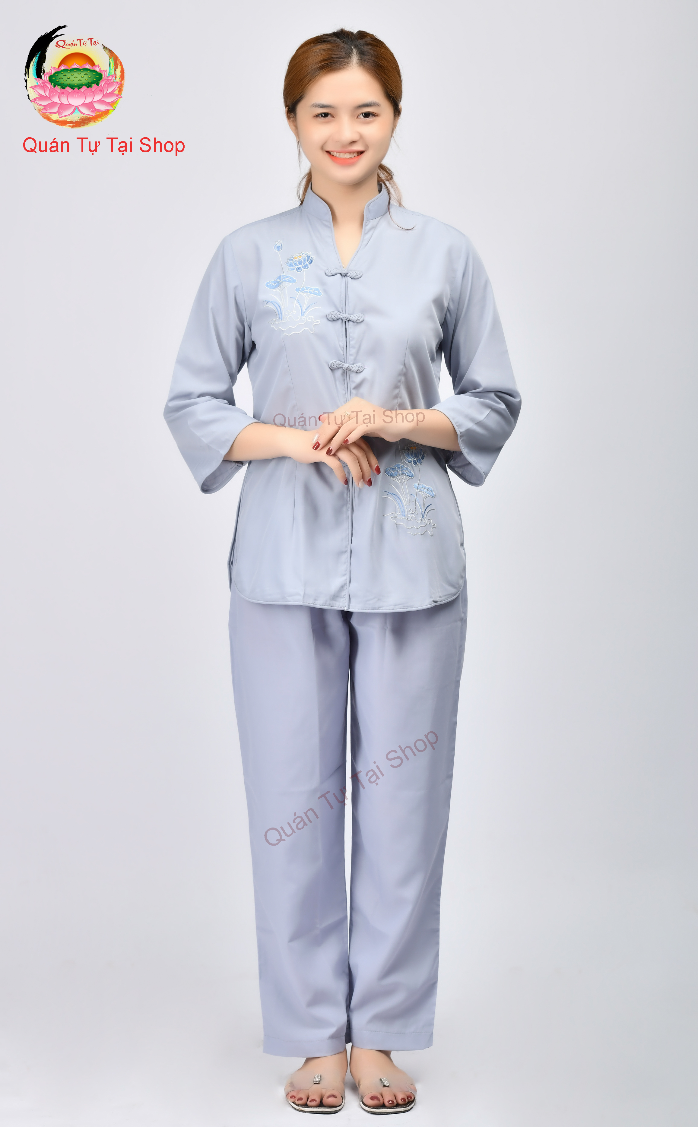 Quần Áo Đi Chùa Cổ Tàu Thêu Sen, Pháp phục đi chùa Vật phẩm trợ duyên trong quá trình tu tập độ thân cầu đạo giải thoát