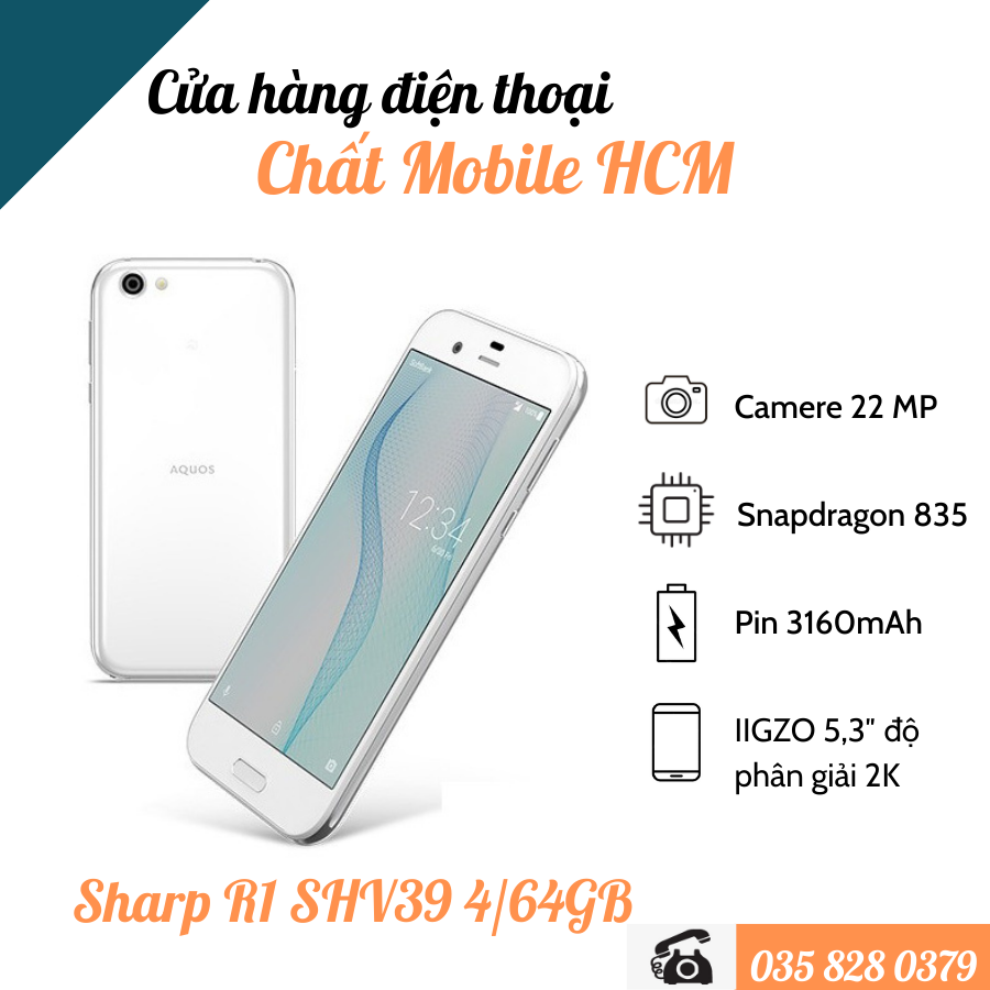 Điện Thoại Sharp Aquos R Shv 39 Chip 835 ram 4/64GB.