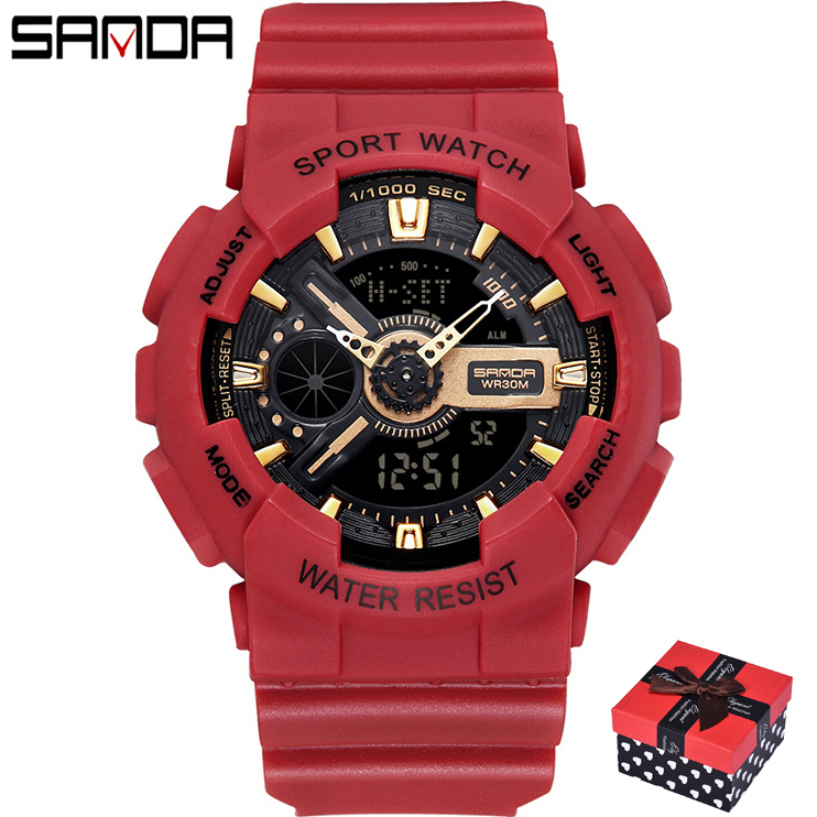Đồng hồ Nữ thể thao SANDA KIARA Chạy 2 Máy Cao Cấp Của Nhật Chống Nước Rất Tốt - Đồng hồ nữ giá rẻ Đồng hồ nữ thể thao Đồng hồ nữ đẹp Đồng hồ nữ thời trang Đồng hồ nữ kính sapphire Đồng hồ nữ hàn quốc