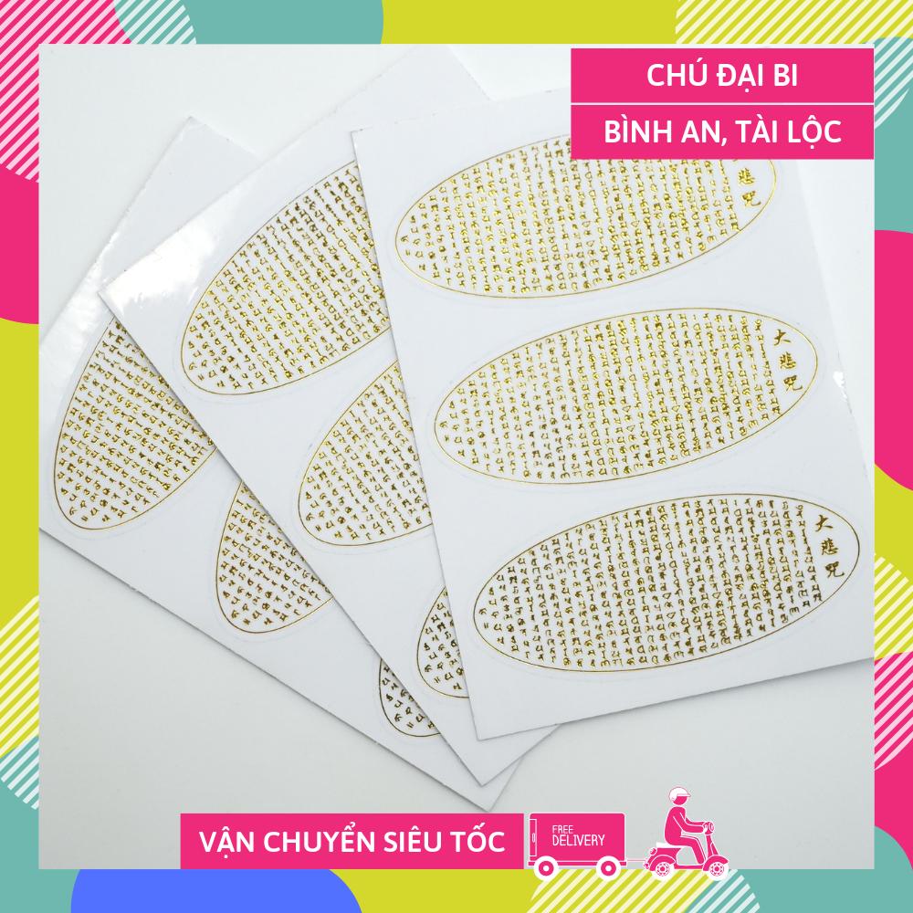 [HCM]Miếng dán điện thoại Chú Đại Bi Phật Giáo bình an tài lộc