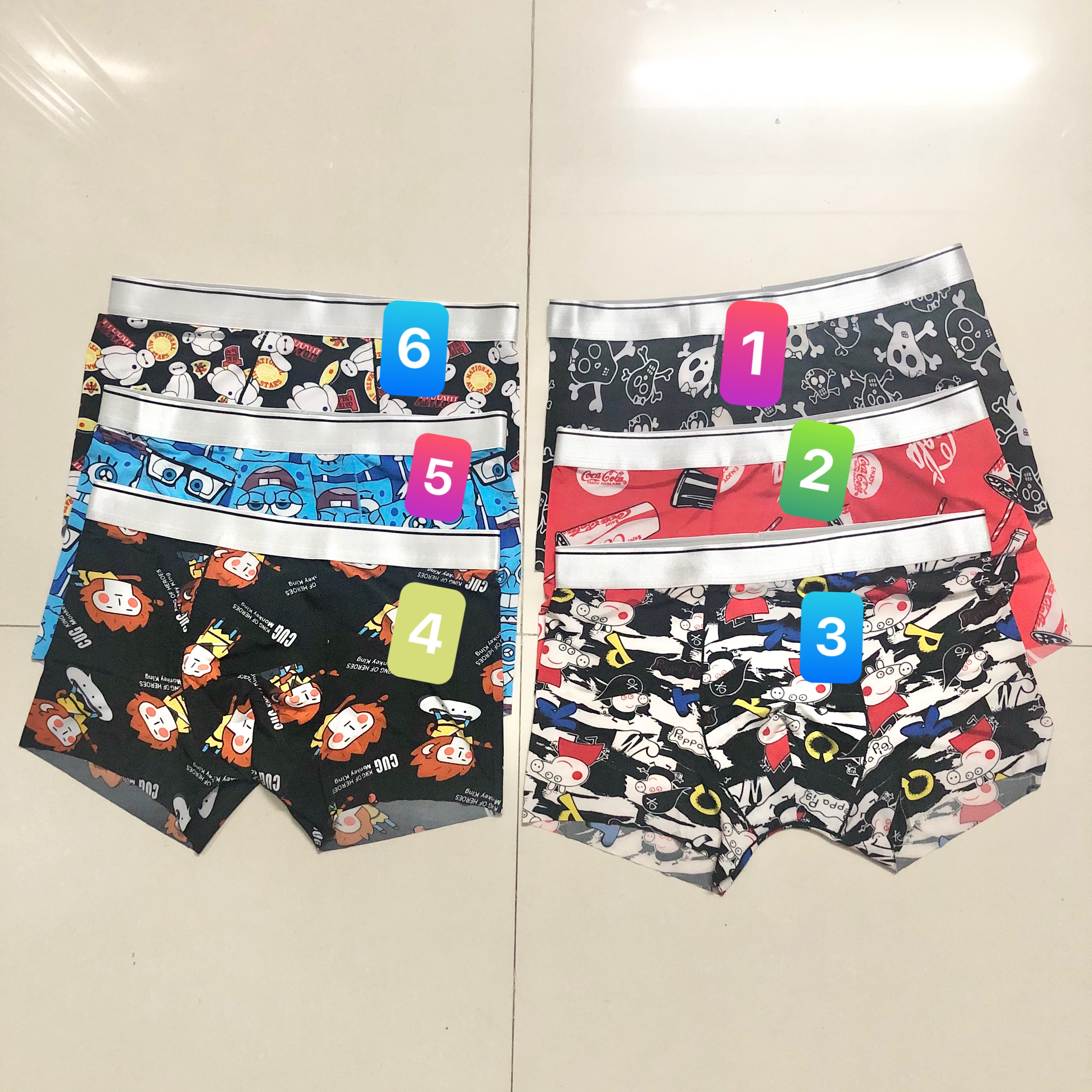 Combo 4 chiếc quần lót nam thun lạnh cạp lụa