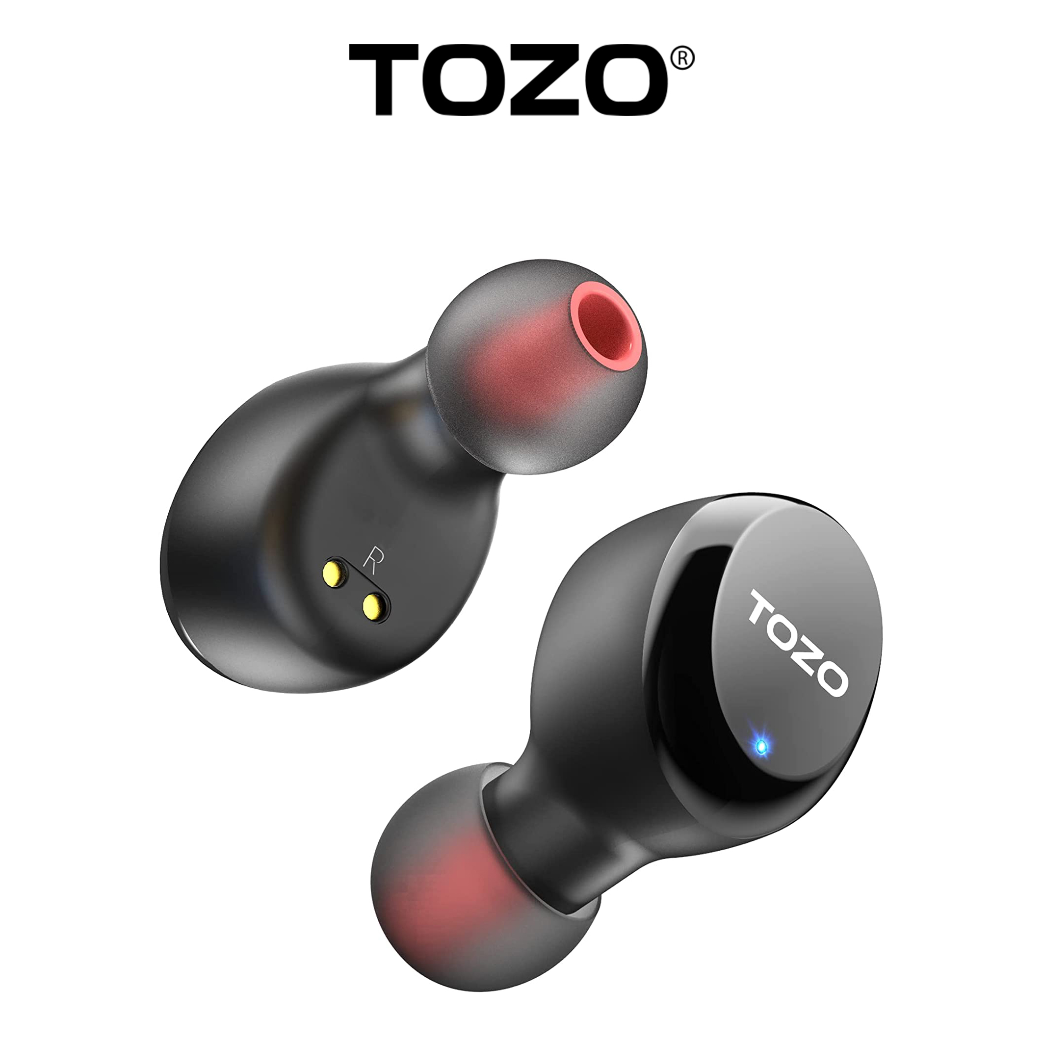 Tozo t6s tai nghe nhét tai không dây, tai nghe true wireless, tws , bluetooth 5.3, chống nước ipx8, chống ồn