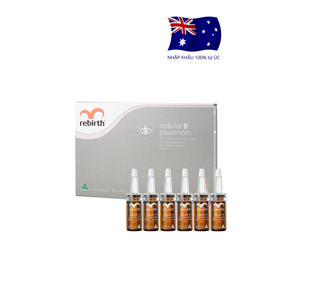 [HCM]Serum Tế bào gốc Rebirth Nhau thai cừu & Nọc ong 6 chai x 10 ml