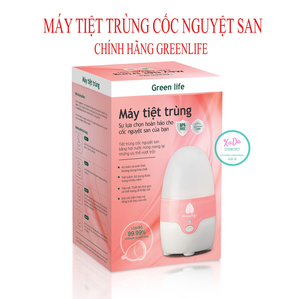 Máy tiệt trùng cốc nguyệt san máy tiệt trùng greenlife