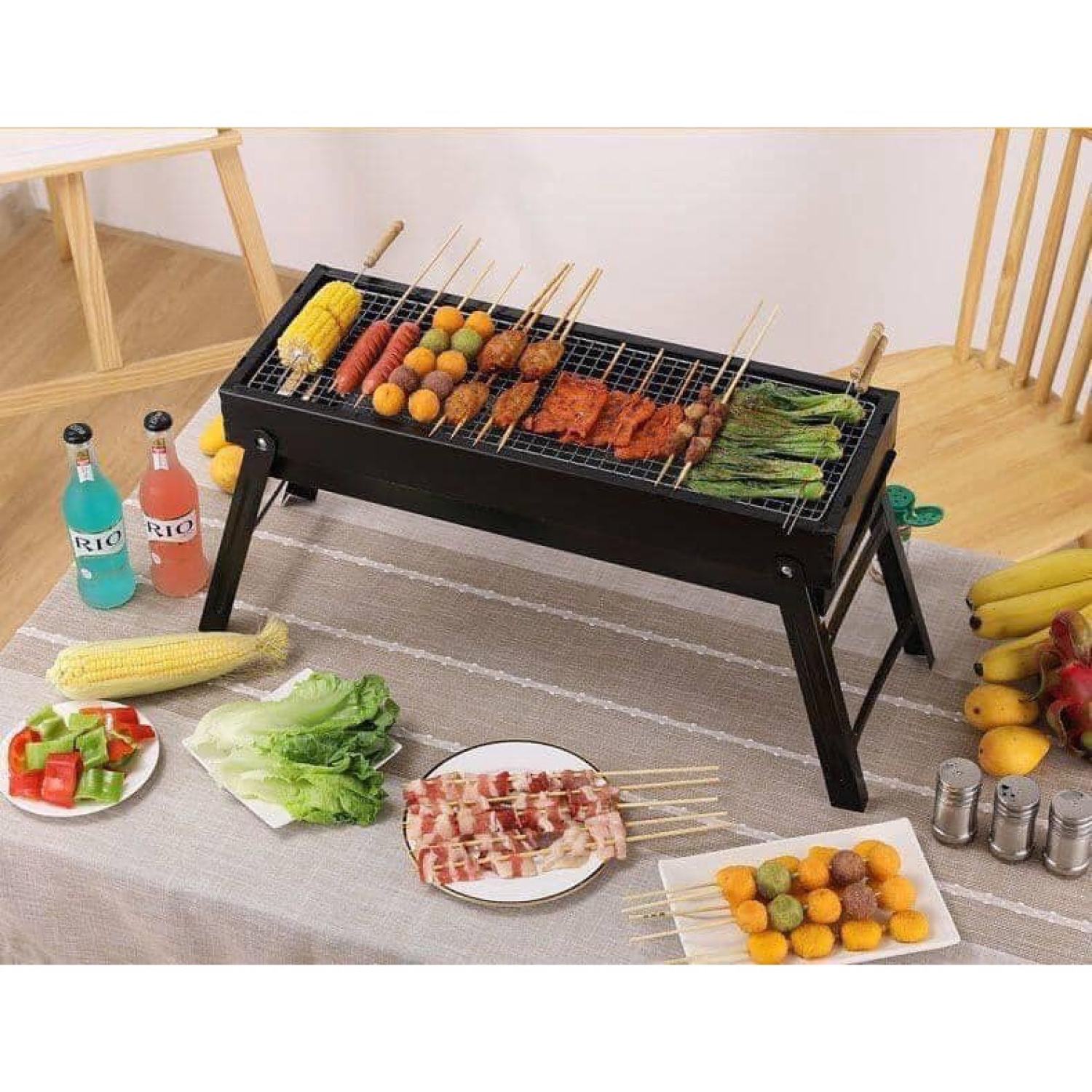 Bếp nướng than hoa BBQ ngoài trời cao cấp size to