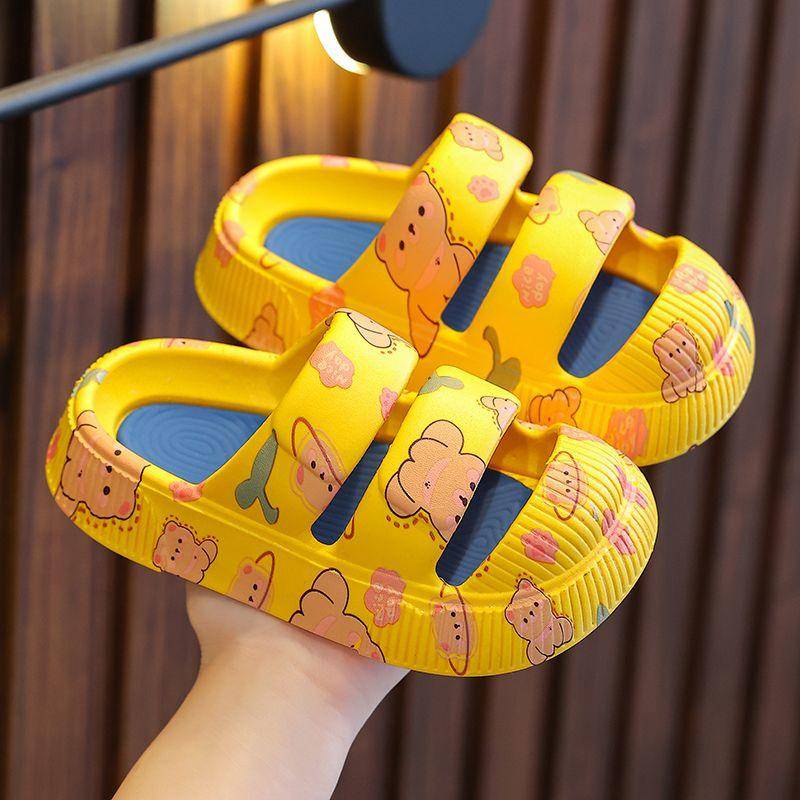 【JsS】Children's Slippers Summer Boys Cute Non-slip Soft Bottoming Baotou Indoor Home with Thick Bottoming Cartoon Outdoor Slippers