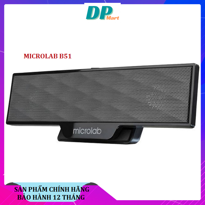 Loa mini Microlab B51 4W dùng cho Laptop, PC - Hàng chính hãng