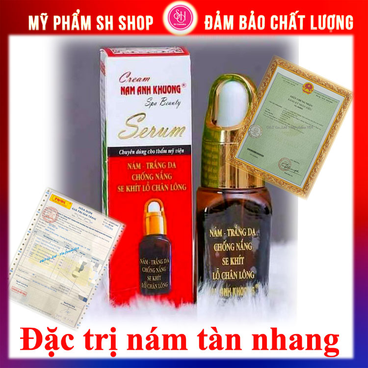 Serum nám tàn nhang dưỡng trắng chống nắng Nam Anh Khương Spa