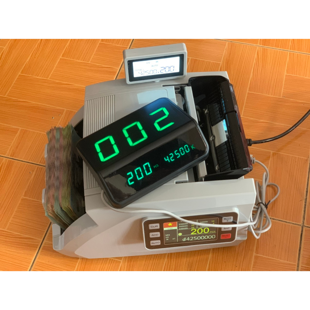 Máy đếm tiền - glory s888 plus, phát hiện tiền giả, tiền lẫn loại, tính tổng siêu chuẩn new 2023