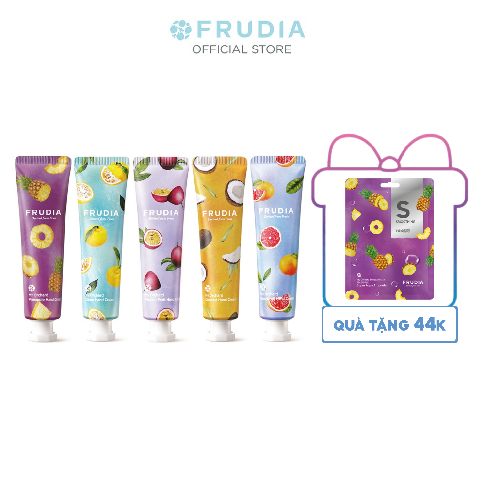 [Tặng 44k] Kem Dưỡng Da Tay Chiết Xuất Từ Trái Cây Frudia My Orchard Rich Nourishment Handcream 30ml (5 types)
