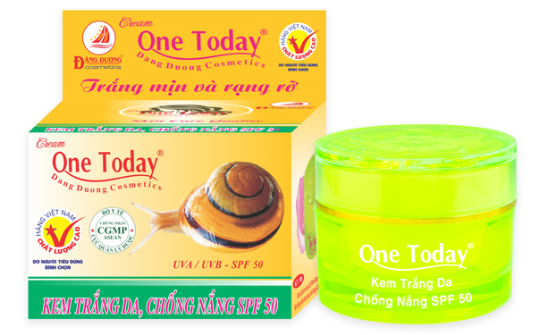Kem one today trắng da chống nắng spf 50 cao cấp 15g