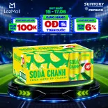 [SALE 15.6] Thùng Nước Uống Có Gaz 7UP Soda Chanh Không Calo, Không Đường (320ml/lon)