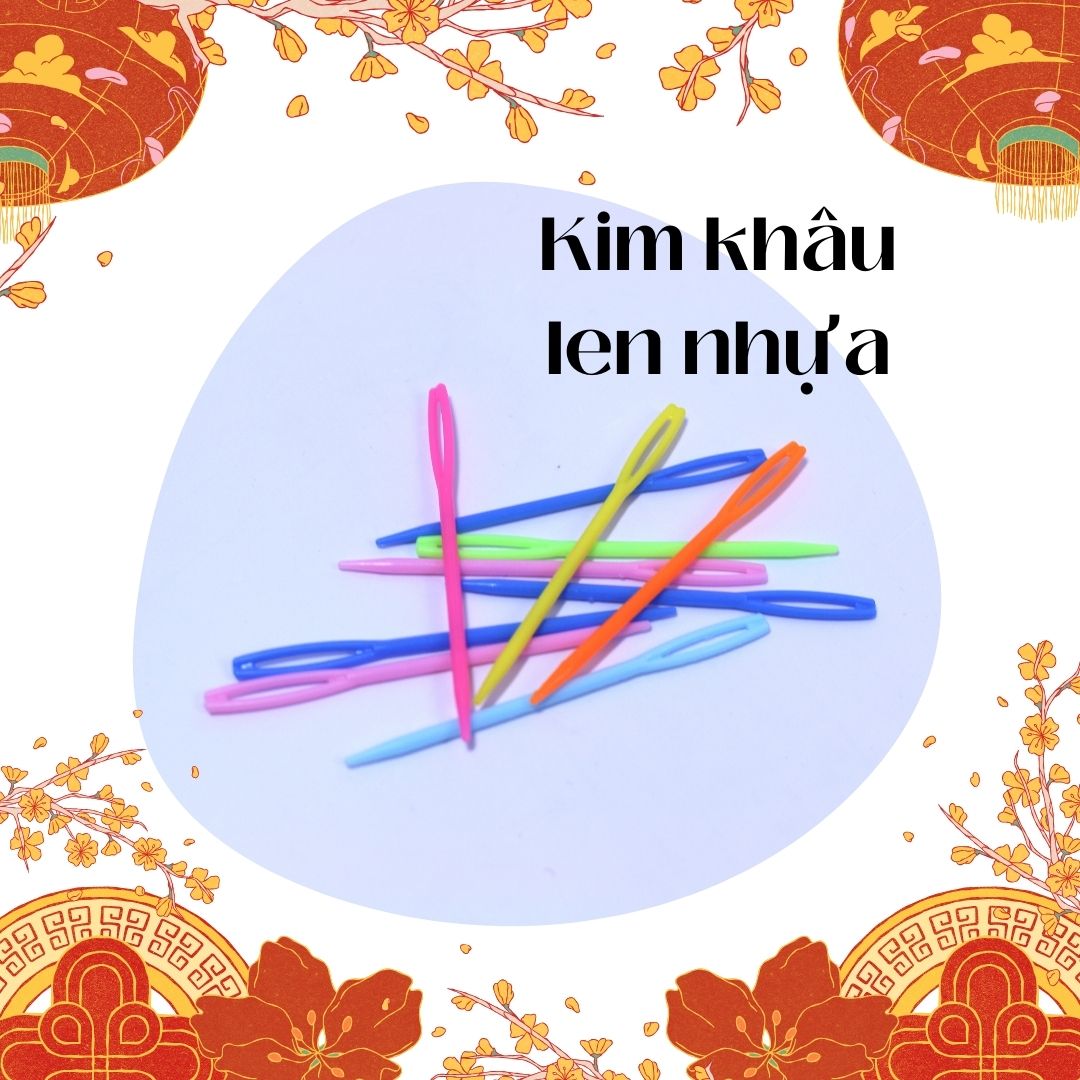 Kim khâu len nhựa| Kim khâu len đan móc handmade