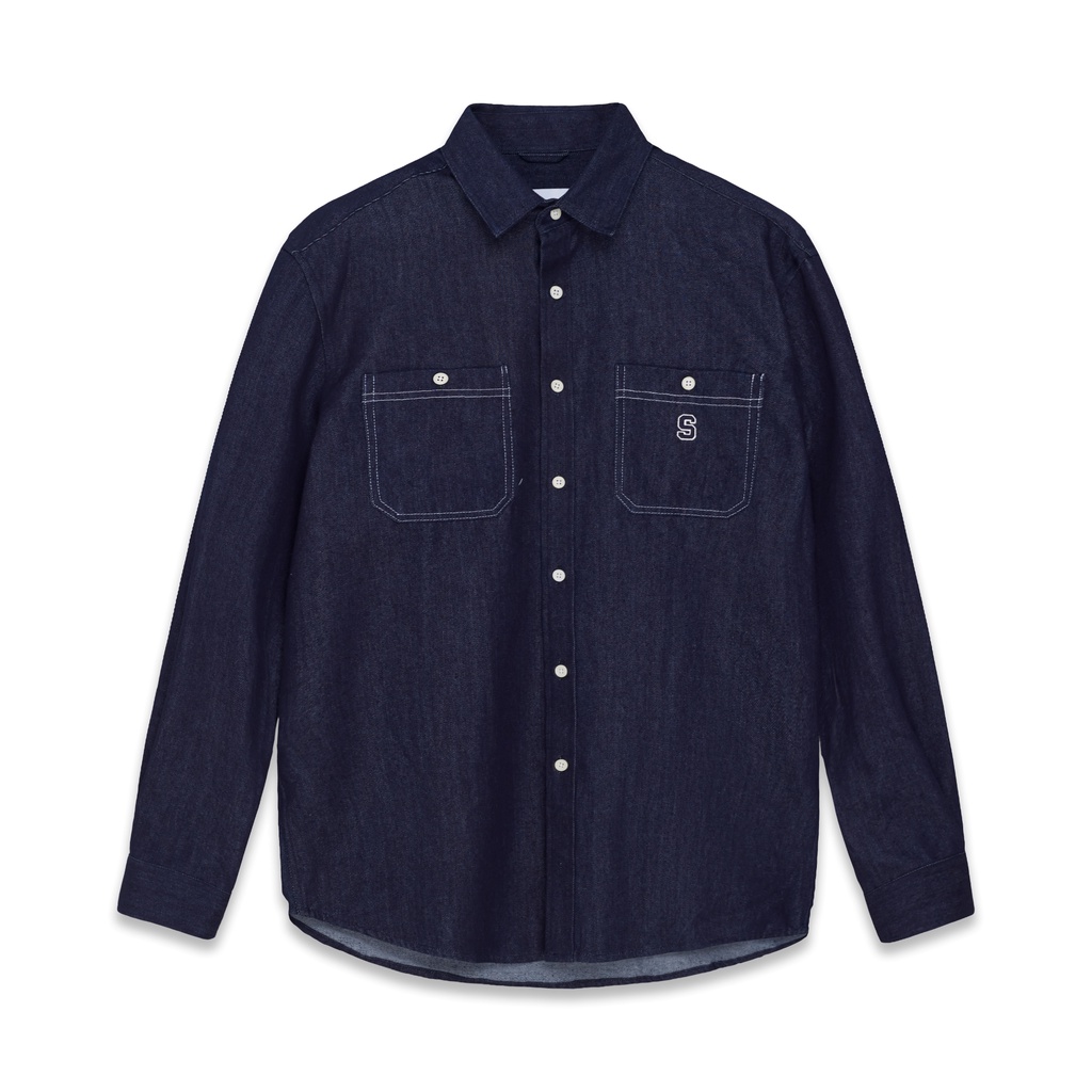 Áo sơ mi Silence Standard Premium Denim Logo S