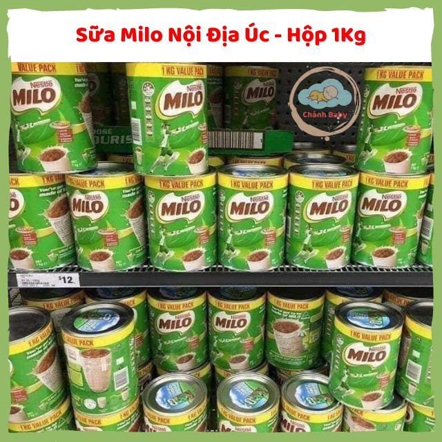 Sữa milo úc hộp 1kg