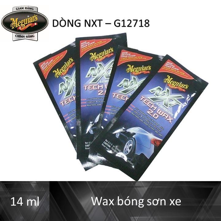 [Mẫu dùng thử] Meguiar's Wax bóng sơn xe dòng NXT - NXT Tech Wax - G127001T, 14 ml