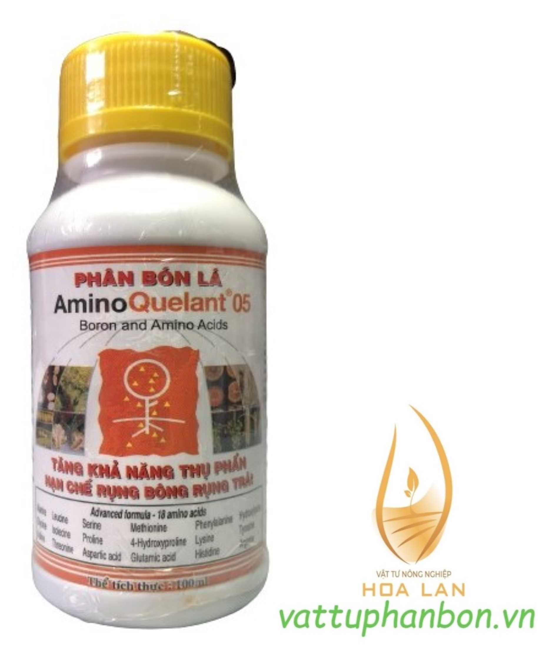 Phân bón lá amino quelant 05 - tăng khả năng thụ phấn - hạn chế rụng bông rụng trái - #057a# 100ml