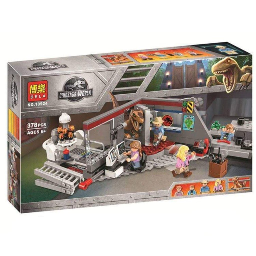 Lắp ráp xếp hình lego 10924 - mô hình công viên khủng long dinosaur world
