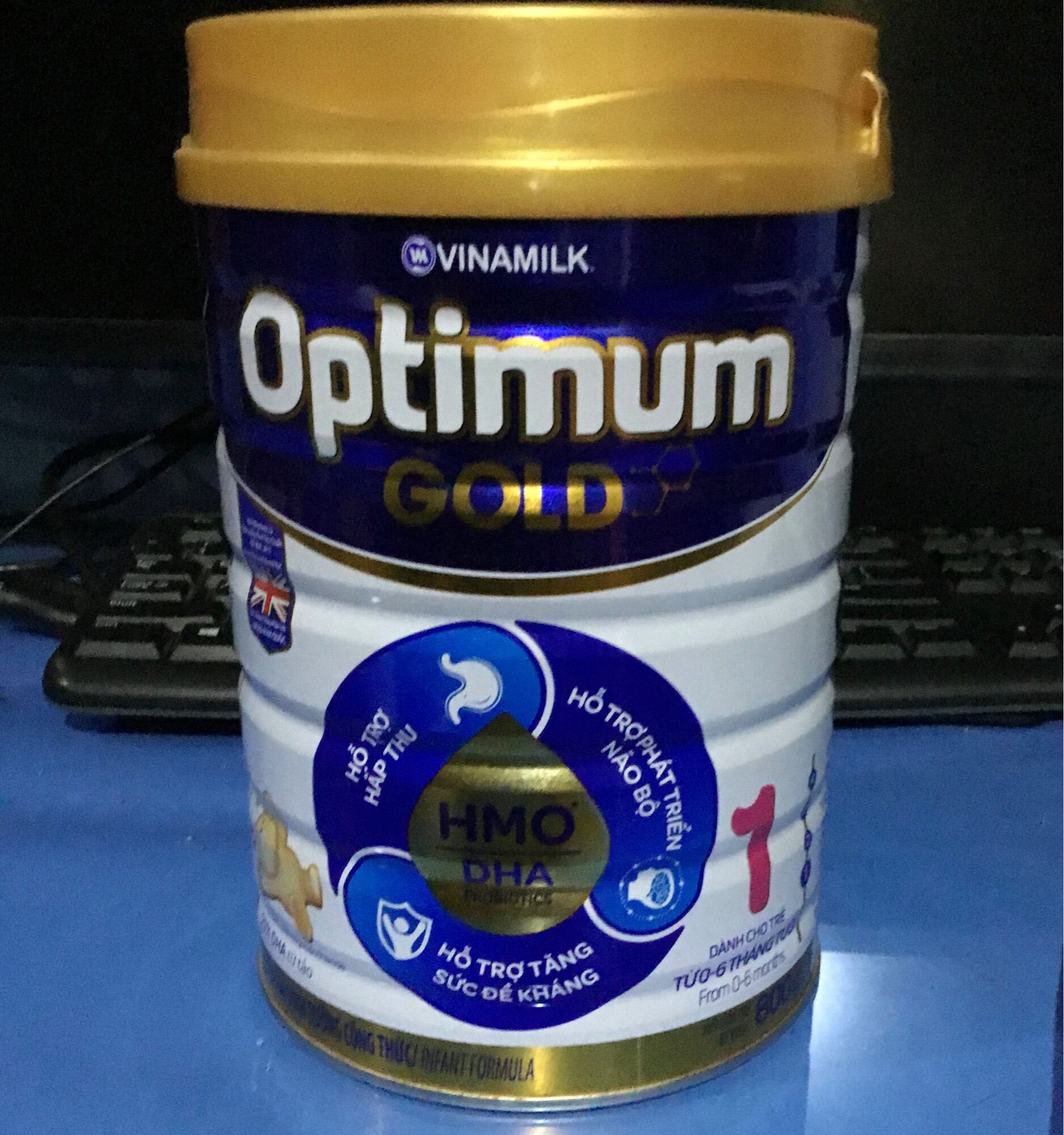 Sữa bột optimum gold 1 800g - hsd 04/2023