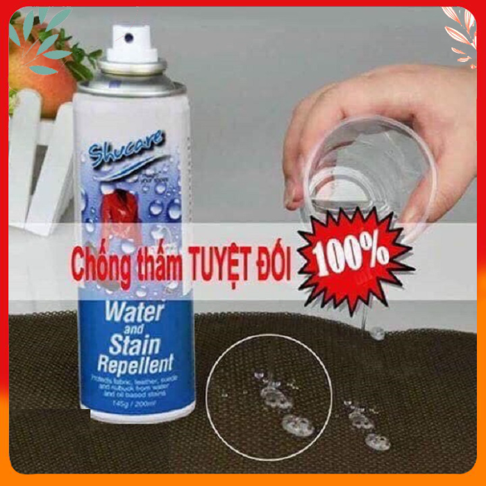 Bình xịt chống thấm nước giày dép, đồ da phủ Nano