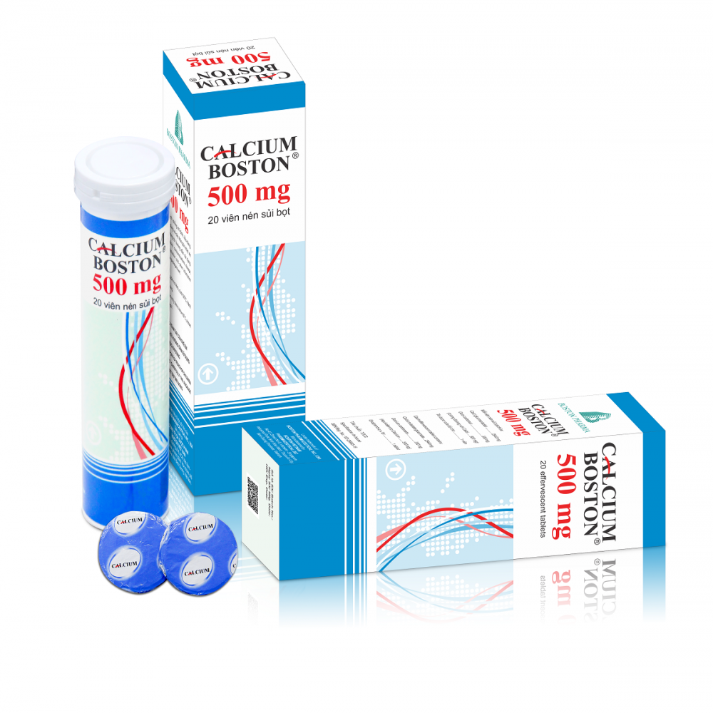 Calcium boston 500mg tuýp 20 viên