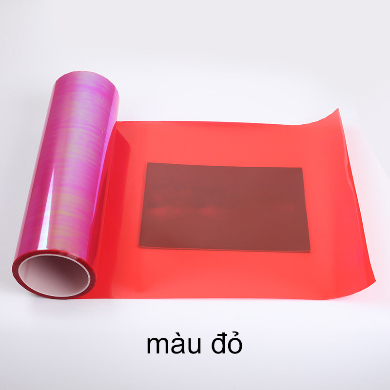 [HCM]30X60 CM Film dán đèn xe ô tô cao cấp nhiều màu sắcTấm film dán đèn 7 màu cho xe máy ô tô(Màu đỏ)