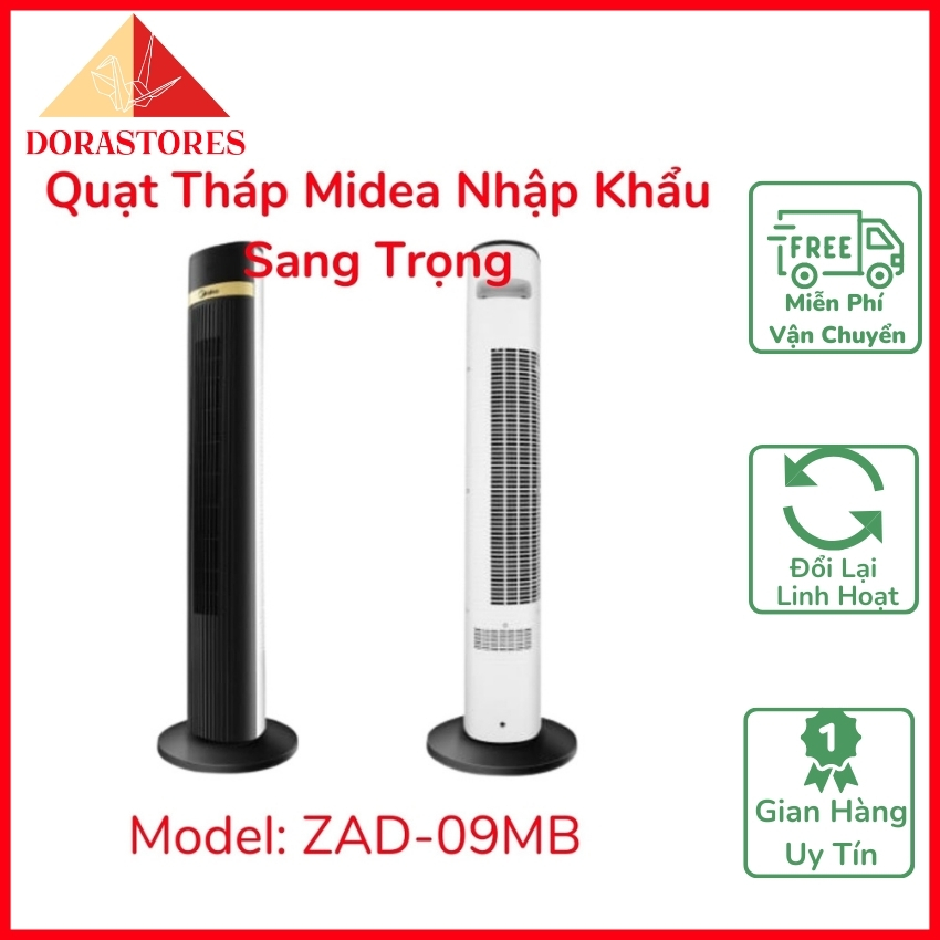 Quạt Tháp Midea ZAD-09MB Nhập Khẩu Chính Hãng Giá Rẻ Tại Hà Nội