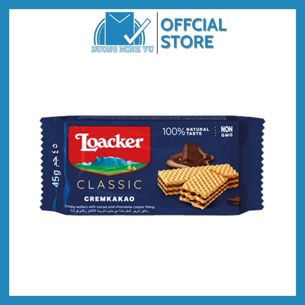 Bánh Xốp Classic Cremkakao Loacker 45g