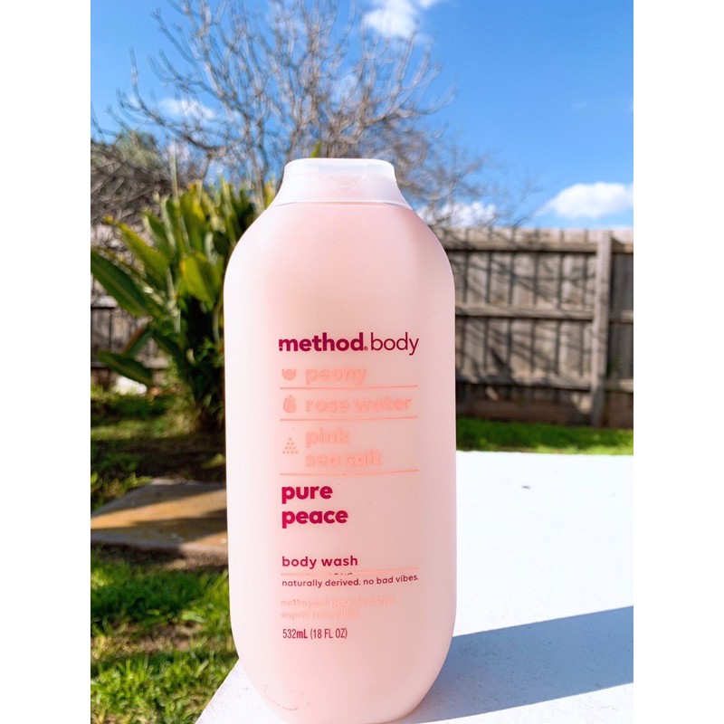 Sữa tắm organic method body hồng 532ml