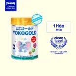 Sữa bột YOKO GOLD 2 850g (cho trẻ từ 1 - 2 tuổi) - Sữa công thức Dưỡng chất tốt từ Nhật Bản, Vị Nhạt thanh mát, Tiêu hóa khỏe, giúp bé dễ hấp thu
