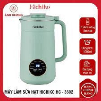 Máy làm sữa hạt tiện lợi 1000ml Hichiko HC - 3502 dành cho các bữa ăn sáng lành mạnh