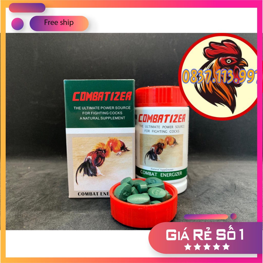 Combatizer thuốc ốp tuần cuối cho gà đá hộp 100 viên