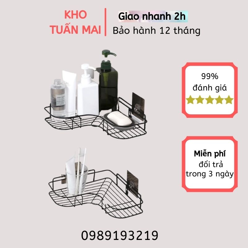 Kệ để đồ nhà tắm phòng tắm đựng dầu gội dầu xả đựng đồ đa năng giá để đồ đa năng dán tường không cần khoan đục