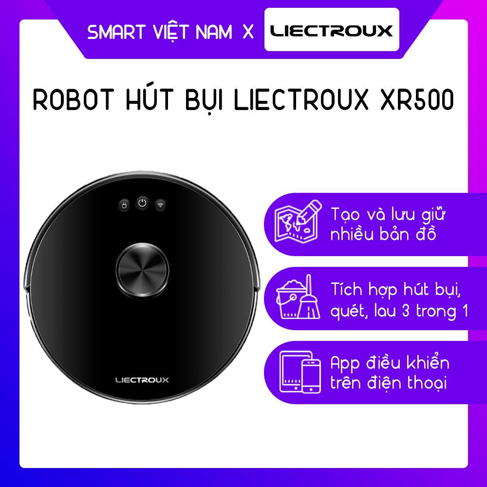 Robot lau nhà thông minh liectroux xr500 - robot hút bụi chính hãng
