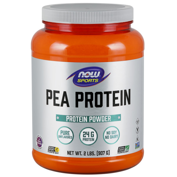 Pea Protein, Pure Unflavored Powder | Protein đậu Hà Lan - Bổ sung 24g Protein chiết xuất từ đậu Hà Lan là nguồn đạm lý tưởng cho người luyện tập thể thao có chế độ ăn chay hoặc dị ứng với sữa (Lactose) (907 gram)