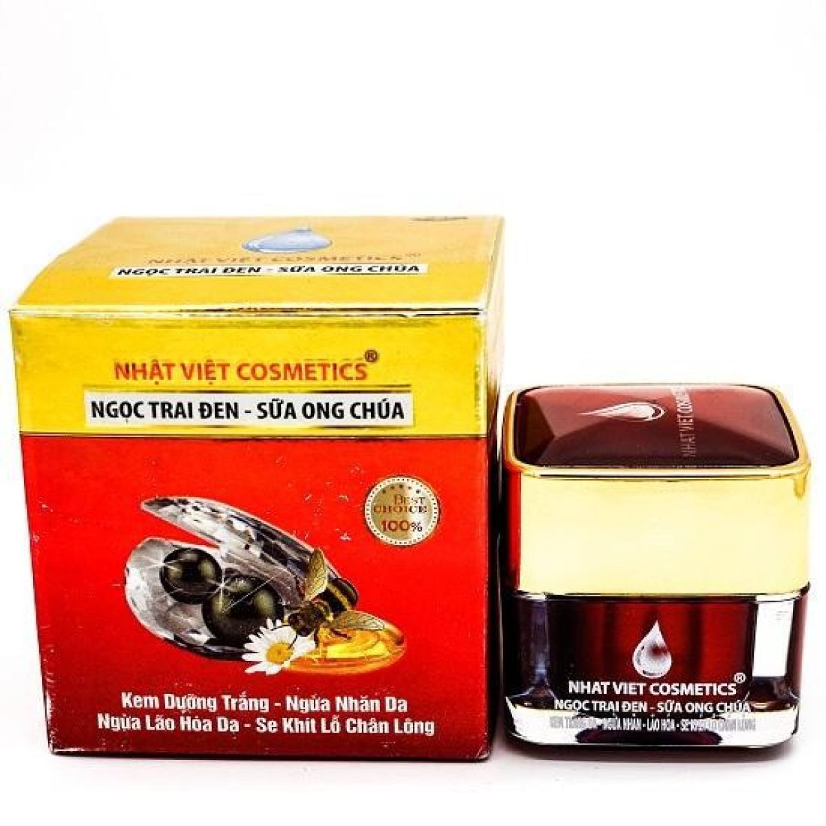 [HCM]Kem v14 Dưỡng Trắng Da Mặt Se Khít Lỗ Chân Lông Ngọc Trai Đen Sữa Ong Chúa 20gt Se Khít Lỗ Chân Lông Ngọc Trai Đen Sữa Ong Chúa 20g