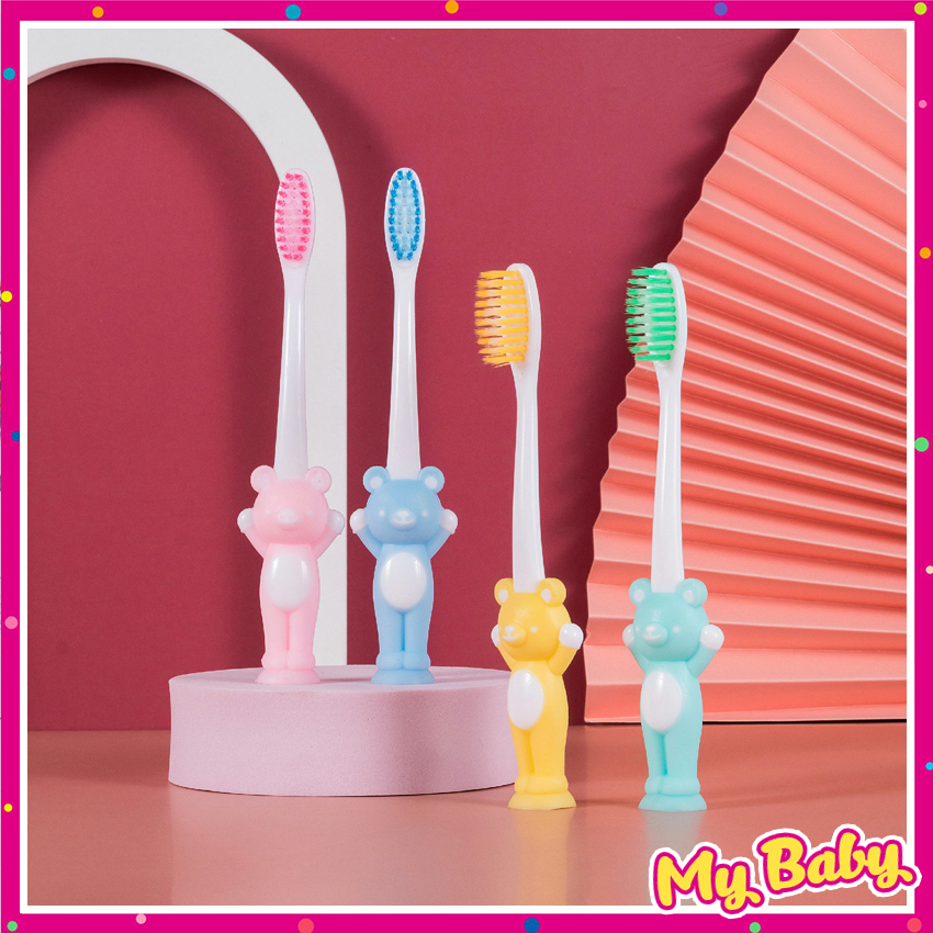 Bàn chải đánh răng đế hút xuất đế hút chân không Nhật cho bé MYBABY2508 DC48, bàn chải, bàn chải đánh răng Nhật Bản