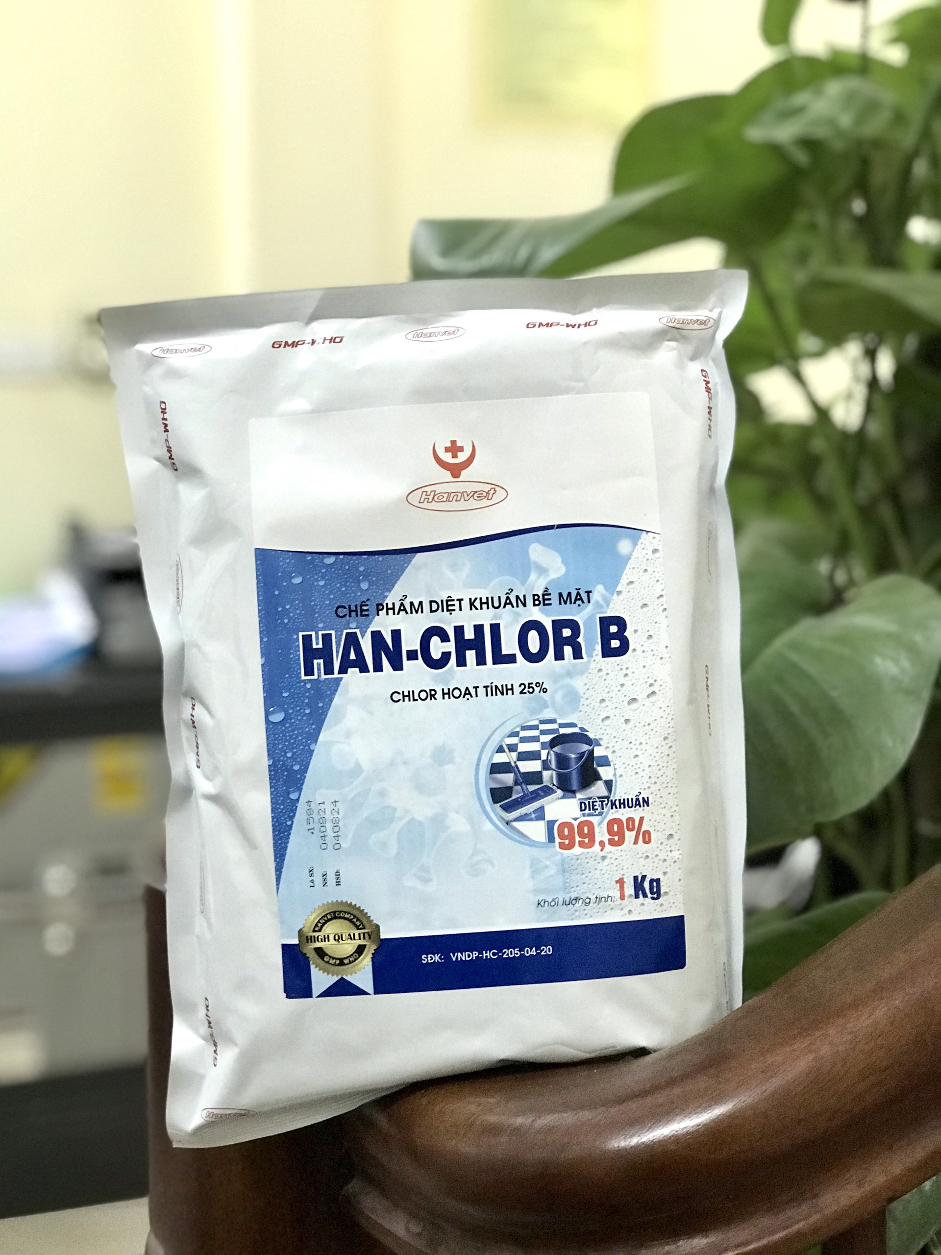 Bán chế phẩm d.iệt khuẩn bề mặt cloramin b han-chlor b