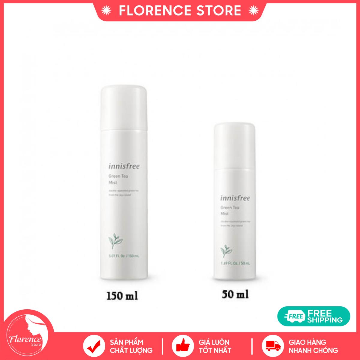 Xịt Khoáng Tinh Chất Trà Xanh Innisfree Green Tea Mineral Mist (50ml – 150ml) Florence Store