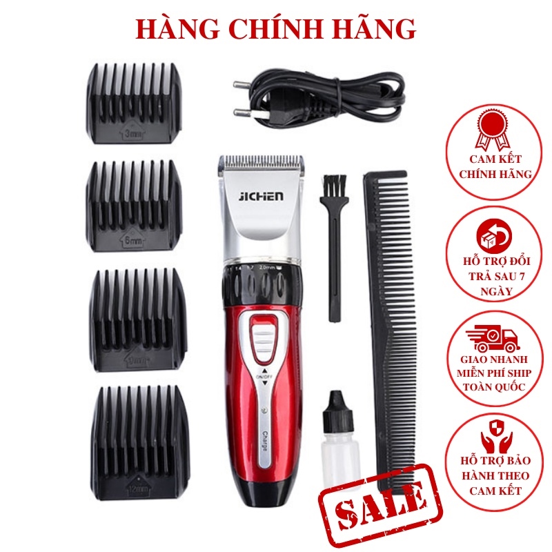 Tông đơ cắt tóc gia đình Jichen - máy cắt tóc - máy hớt tóc - Máy cắt toc trẻ em lưỡi cắt hợp kim thép