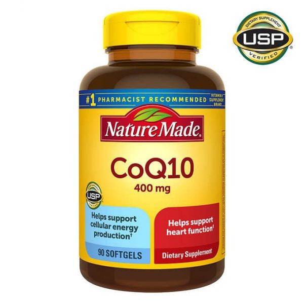 Viên uống hỗ trợ tim mạch nature made coq10 400 mg 90 viên