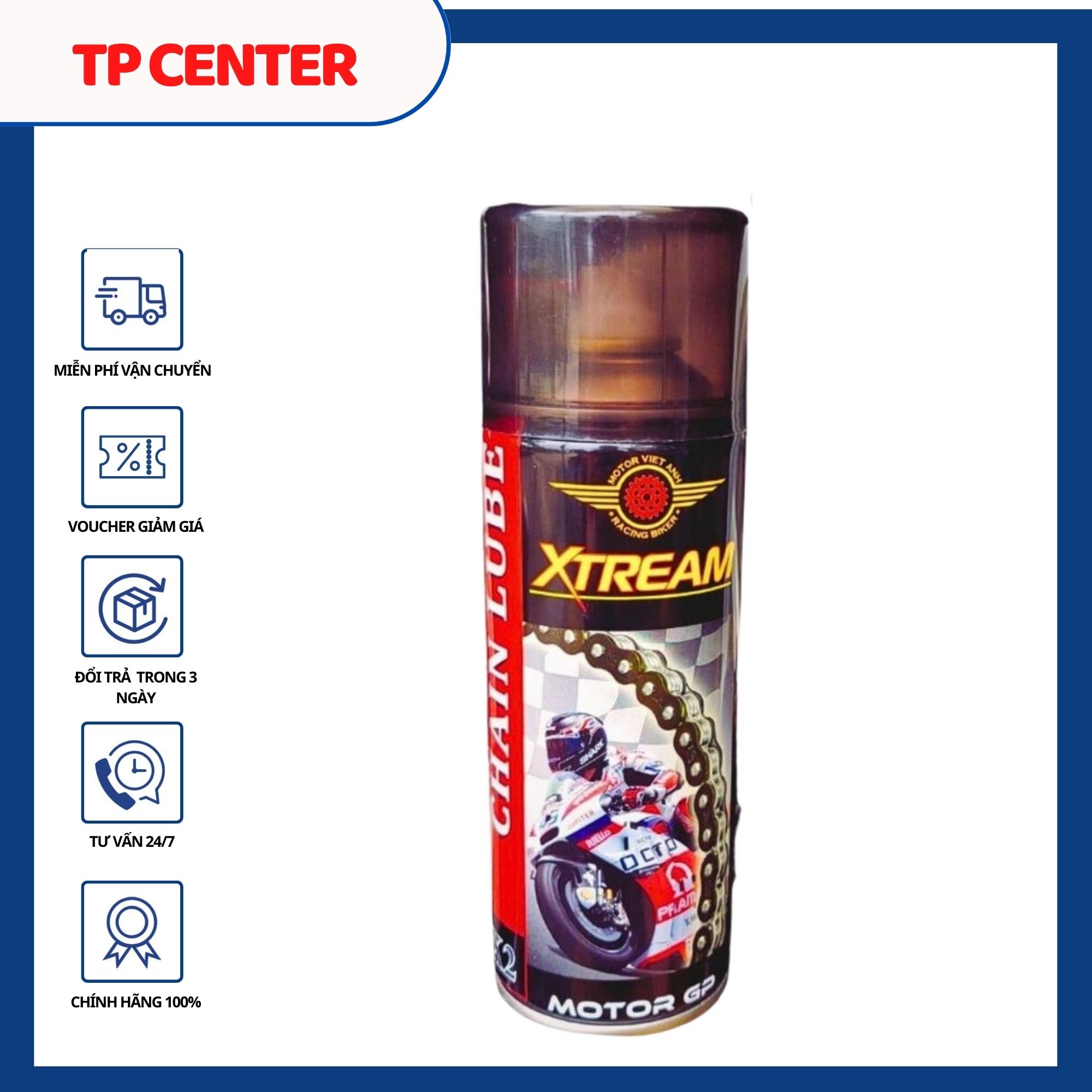 Chai xịt dưỡng sên/ xích Moto xe máy cao cấp Xtream X2 400ml